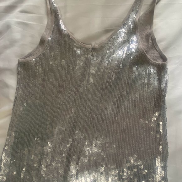 Chan Luu silver, sequined minidress - nwot - size small - Picture 3 of 6